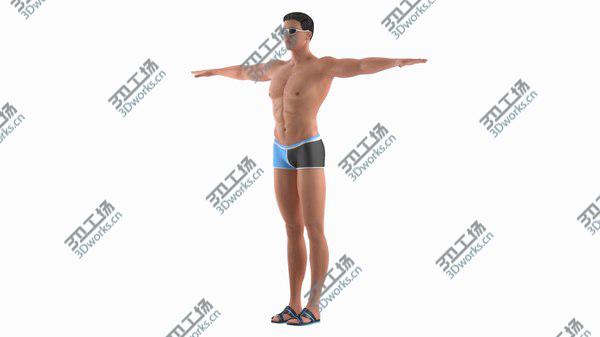 images/goods_img/20210312/3D Man in Swimwear Rigged model/3.jpg